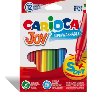 Carioca Joy Süper Yıkanabilir Keçeli Boya Kalemi, 12'li