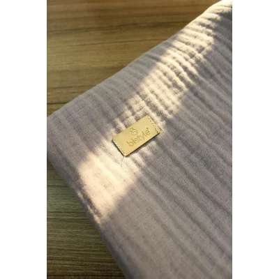 Bistyle Müslin Battaniye, 120x120 cm, Taş