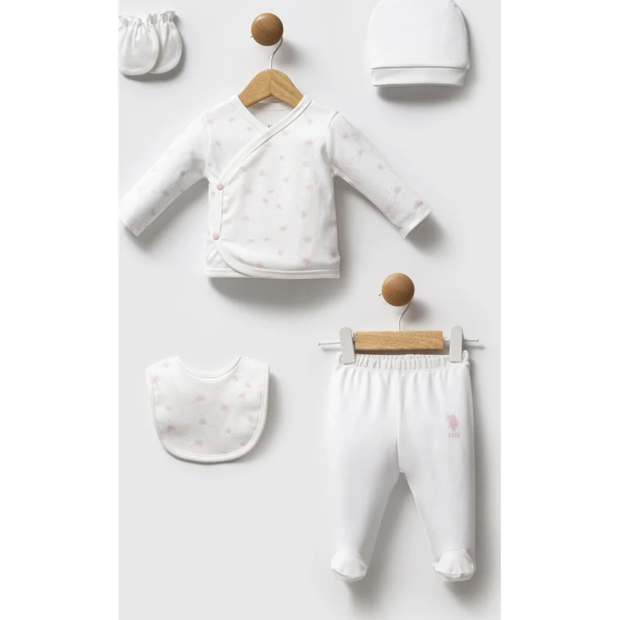 U.S. Polo Assn Hastane Çıkışı set, 5'li, Beyaz