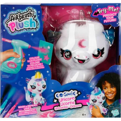 Airbrush Plush Cosmic Unicorn