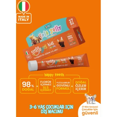 Smileyes Kids Diş Macunu 3-6 Yaş, 50 ml, Cola Jelly