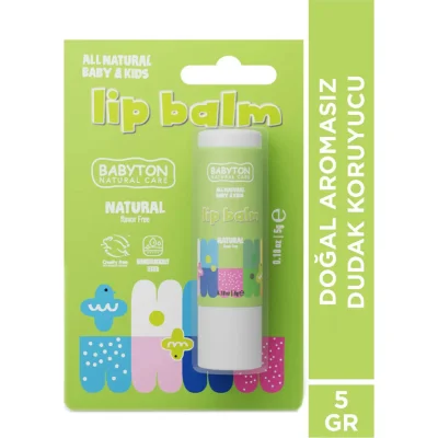 Babyton Bebek ve Çocuklar İçin Doğal Dudak Koruyucu Balm Naturel