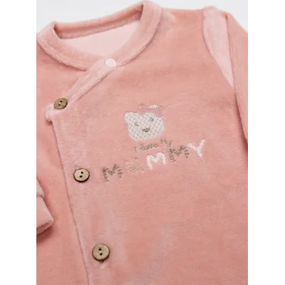 Bistyle Tulum Kadife I Love Mummy, Pembe