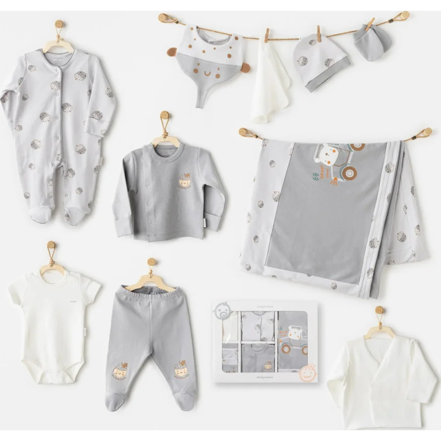 Andywawaw AC26101 Hello Autumn Hastane Çıkışı, 10'lu, Gri