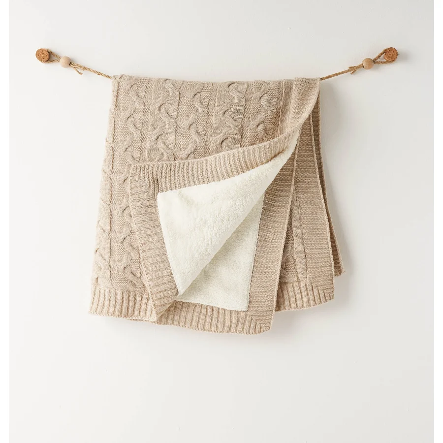 Andywawa Triko Battaniye, Bej, Melanj