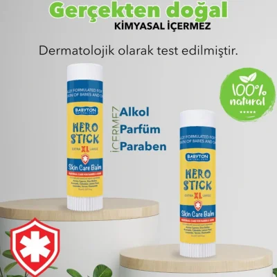 Babyton Anlık Yatıştırıcı Doğal Hero Stick XL, 15 ml