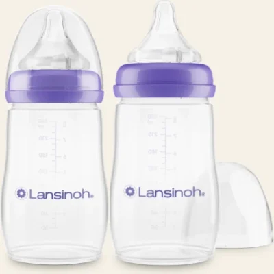 Lansinoh Biberon Natural Wawa Biberon Emziği, 2'li, 240 ml