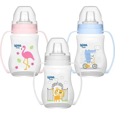 Wee Baby Akıtmaz Kulplu PP Antikolik Bardak, 250 ml