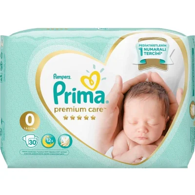 Prima Premium Care Bebek Bezi, 0 Beden, Prematüre, 30 Adet