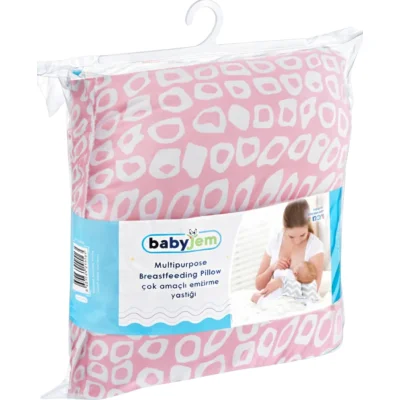 BabyJem Çok Amaçlı Emzirme Yastığı, Pembe, Kare