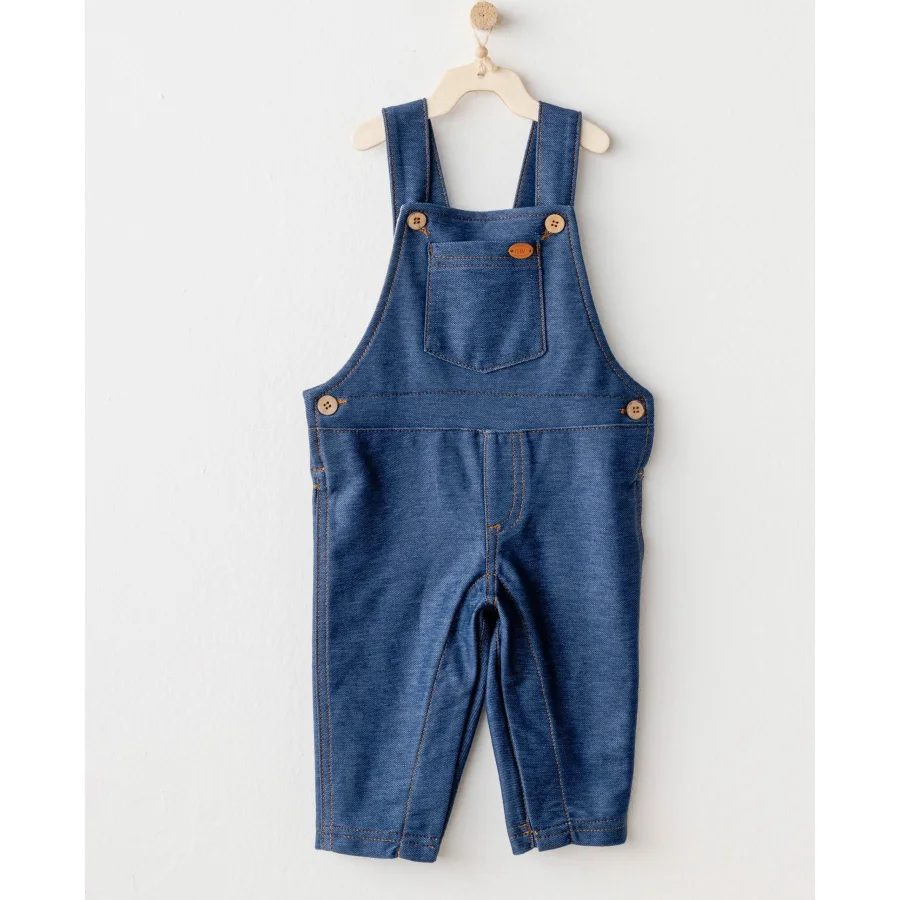 Andywawa Casual Bebek Salopet İndigo