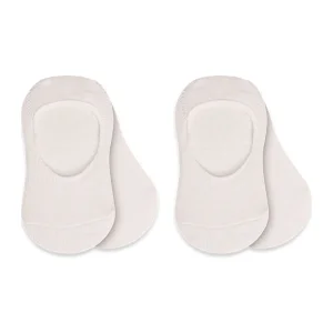 Bistyle Penye Babet Silikonlu Basic Çorap, 2'li, Ekru, Ekru