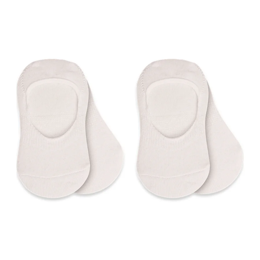 Bistyle Penye Babet Silikonlu Basic Çorap, 2'li, Ekru, Ekru