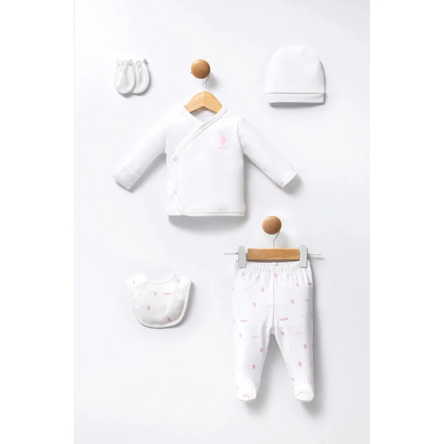 U.S Polo 5'Li Hastane Çıkış Seti USB2358 Beyaz