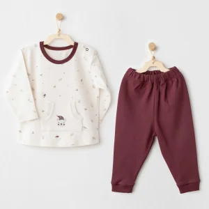 Andywawa My 1 St Wardrobe Takım Burgundy, 2'li