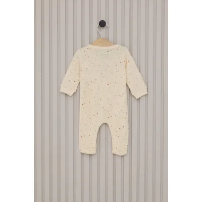 U.S.Polo Kız Bebek Patikli Tulum, Krem