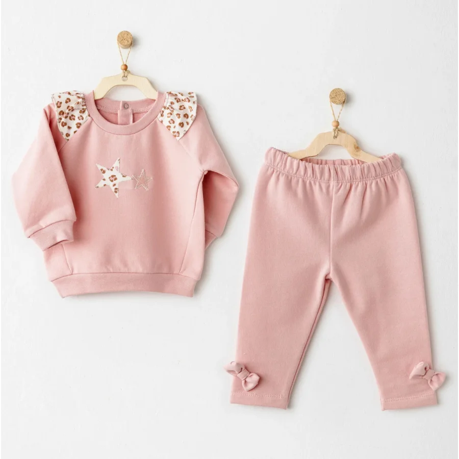 Andywawa Little Leopard Takım, 2'li, Pembe
