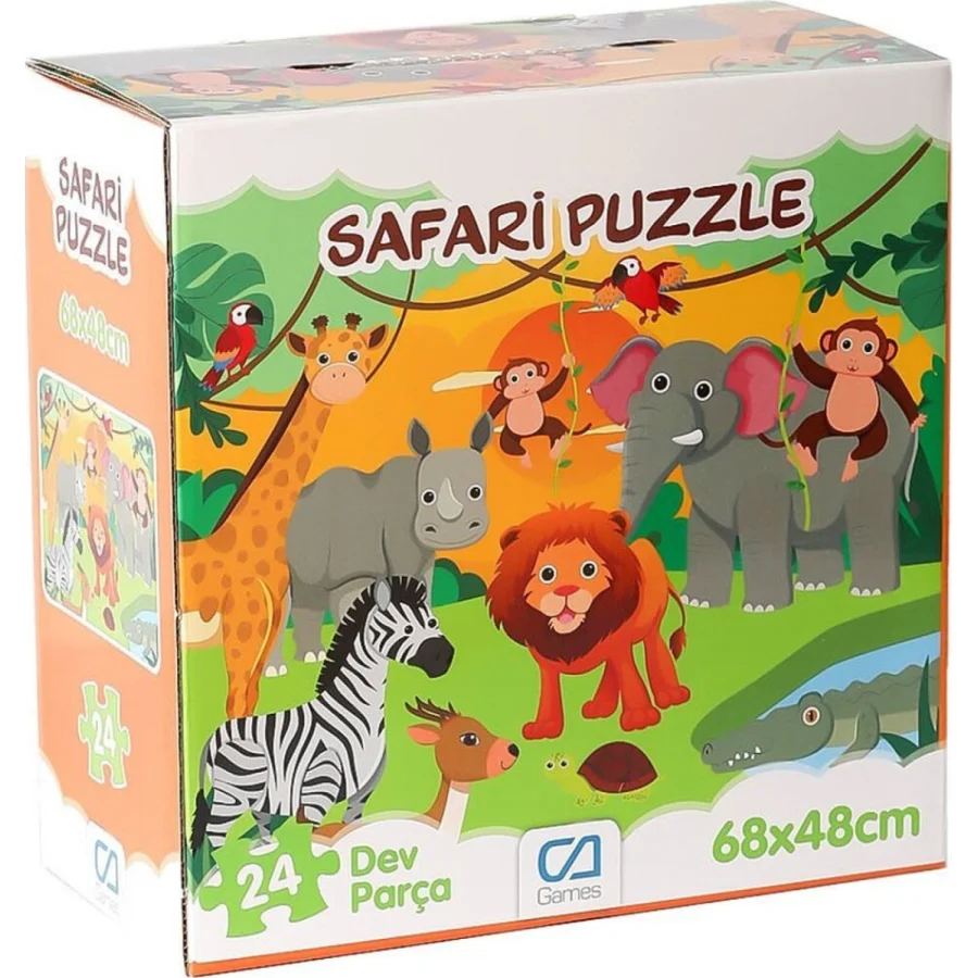 Games Safari Puzzle, 24 Parça, 48x68 cm