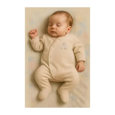 Bistyle Tulum Kadife I Love Daddy, Bej