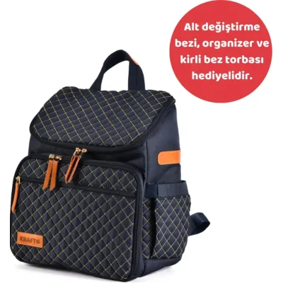 Kraft Diamond Anne Bebek Bakım Sırt Çantası, Lacivert