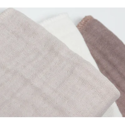 Bistyle Müslin Mendil, 20x20 cm, 6'lı, Taş, Ekru, Antrasit