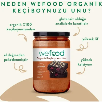 Wefood Organik Keçiboynuzu Unu, 320 g