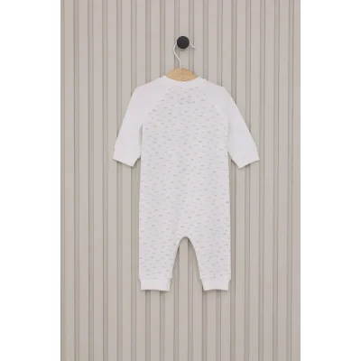 U.S.Polo Erkek Bebek Uzun Kol Patiksiz Tulum, Krem