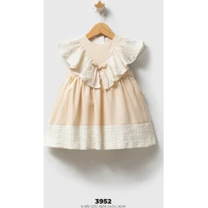 Tongs Baby Bebek Elbise, Bej