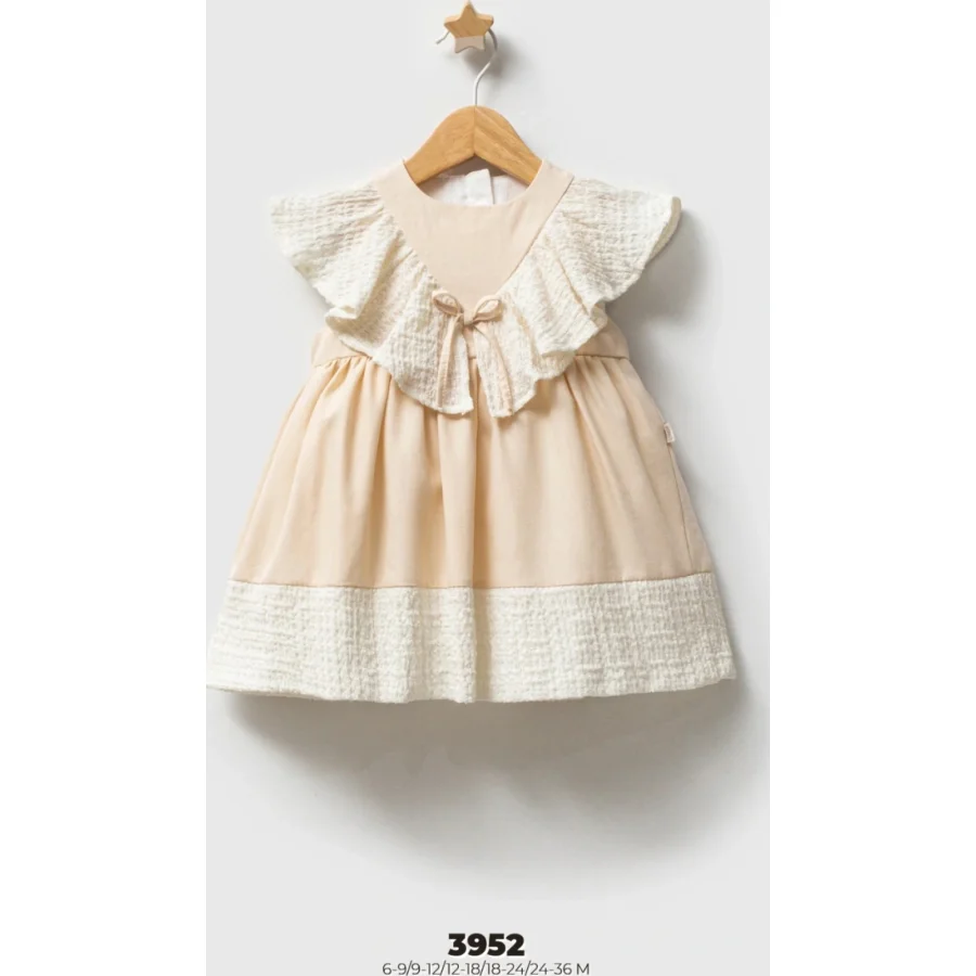 Tongs Baby Bebek Elbise, Bej