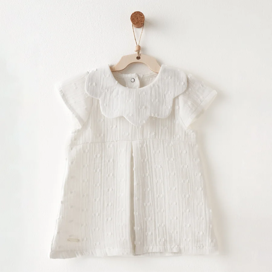 Andywawa Baby Chic Elbise, Ekru