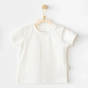 Andywawa Casual Bebek Tişört, Beyaz