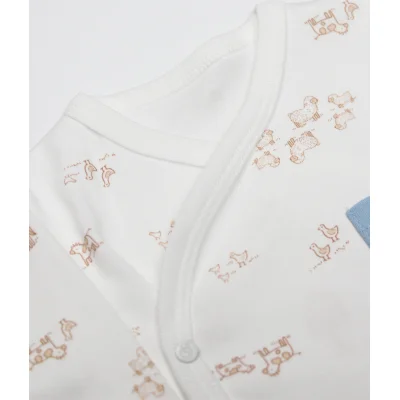 Bistyle Curly Lamb Zıbın Takımı, 3'lü, Bej, Ekru