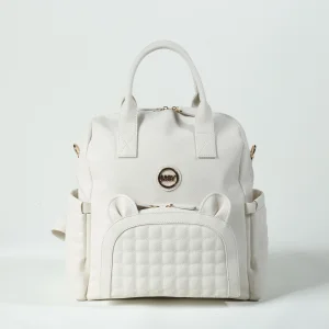 M&Y Kitty Deri Anne Bebek Bakım Sırt Çantası 7271 Krem