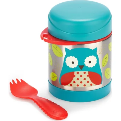 Skip Hop Zoo Paslanmaz Çelik Termos, 325 ml, Baykuş