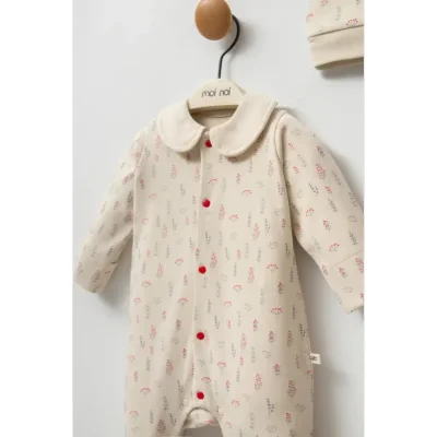 Moi Noi Kokina Şapkalı Tulum, Bej