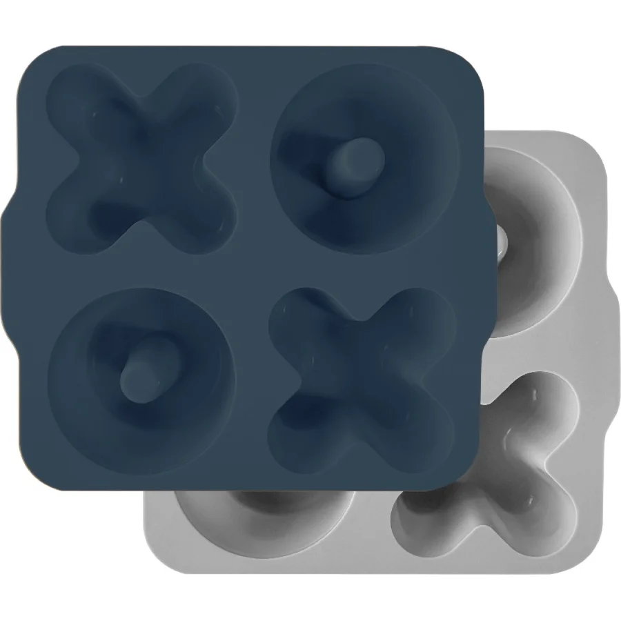 OiOi XOXO Silikon Kek Kalıbı Deep Blue / Powder, Gri