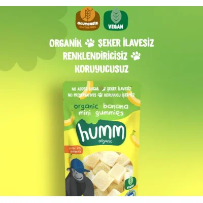 Humm Organik Muzlu Mini Küpler, 30 g