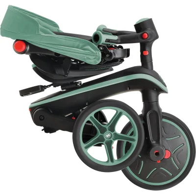 Globber Explorer 4in1 Katlanabilir Bisiklet, Zeytin Yeşili