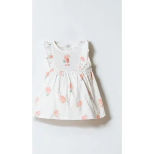 U.S. Polo Elbise, Beyaz, Pudra