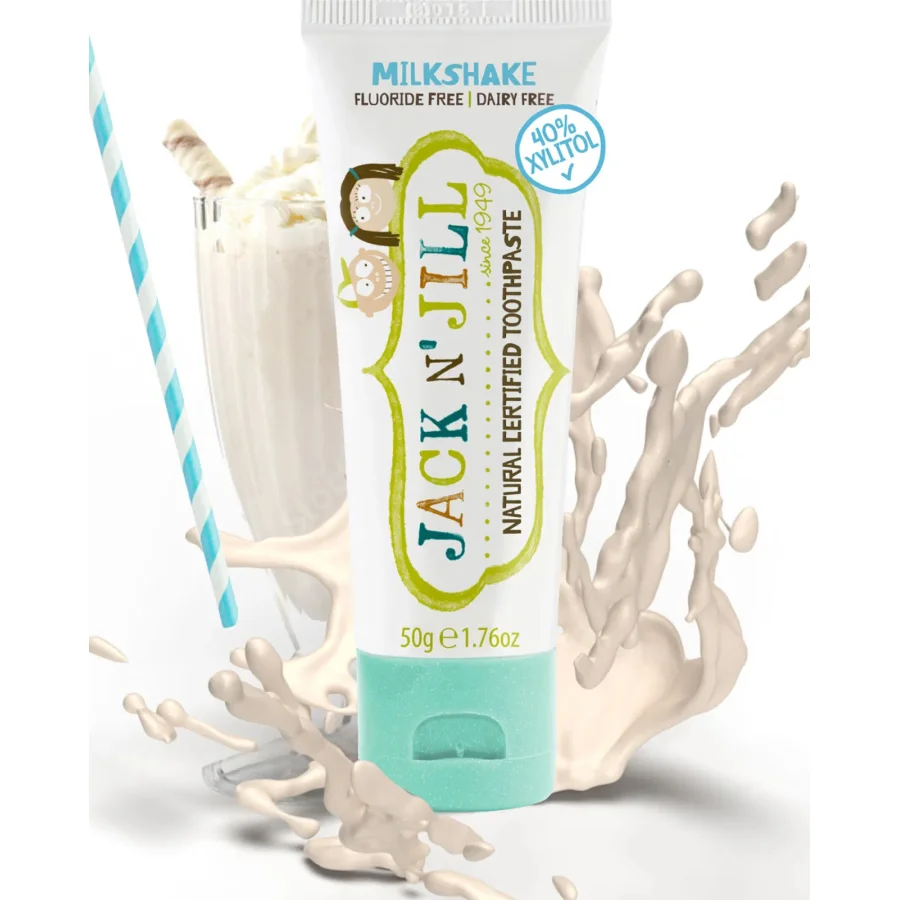 Jack N' Jill Doğal Diş Macunu, 50 g, Milkshake