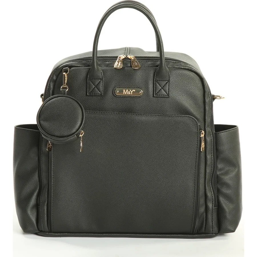 M&Y Maia Anne Bebek Bakım Sırt Çantası, Siyah