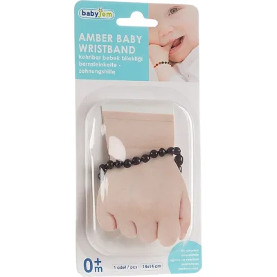 BabyJem Kehribar Bebek Bilekliği, Vişne