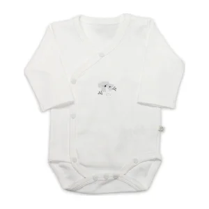 Bistyle Little Koala Uzun Kol Kruvaze Badi, Gri