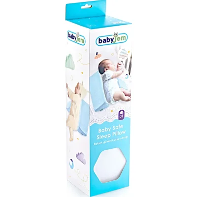 BabyJem Bebek Güvenli Uyku Yastığı, Beyaz