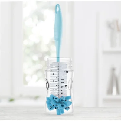 BabyJem Süngerli Biberon Fırçası, Mavi