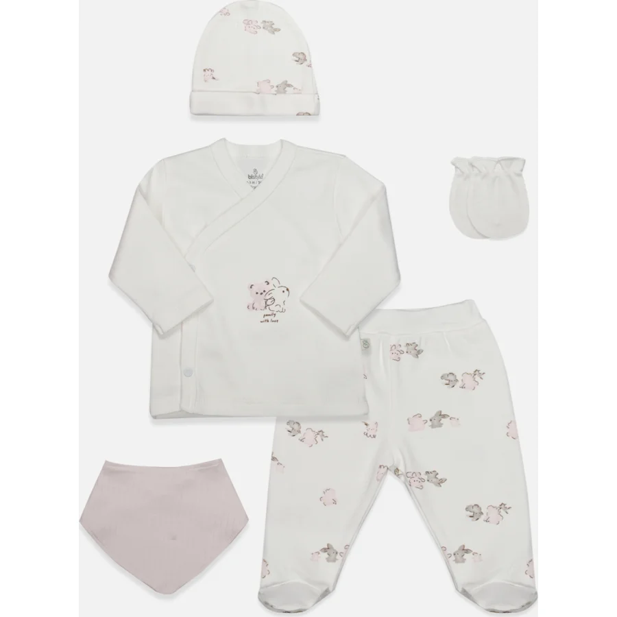 Bistyle 5li Hastane Çıkışı Love You Family 12114 Pudra