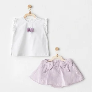 Andywawa Magical Butterlfy Bebek Takım, Lila, 2'li