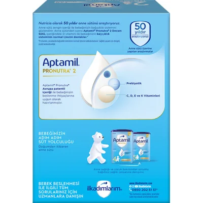 Aptamil 2 Devam Sütü, 1200 g