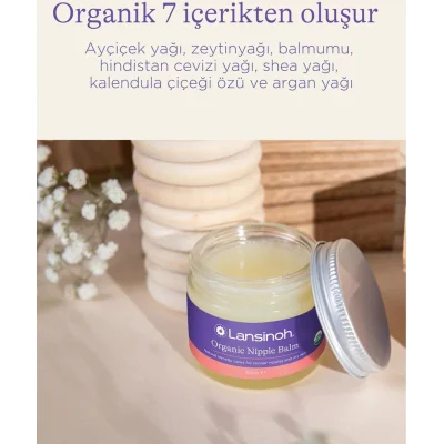 Lansinoh Organik Göğüs Ucu Balmı, 60 g