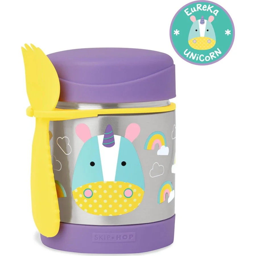 Skip Hop Zoo Paslanmaz Çelik Termos, 325 ml, Unicorn